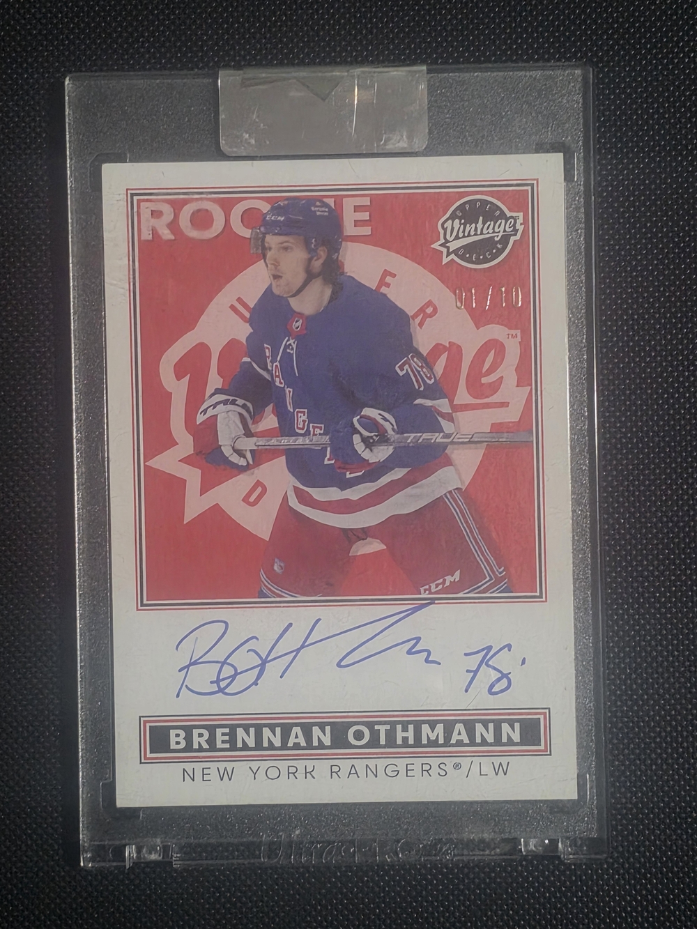 2024-25 Clear Cut Brennan Othmann New York Rangers Vintage RC Rookie Auto 1/10